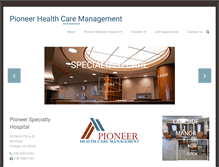 Tablet Screenshot of pioneerhcm.com